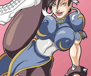  manga The Strongest Woman In The World, chun-li , futanari , big penis 