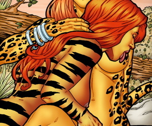  manga Leandro Comics Tigra and Cheetah, cheetah , tigra  furry