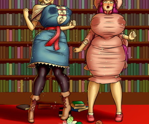 Manga magiczny оказия w w biblioteka, alice margatroid , patchouli knowledge  uncensored