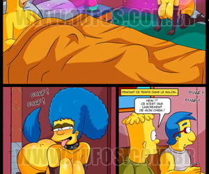  manga - The Simpsons - Chienne en chaleur -, bart simpson , marge simpson , anal , group  stockings
