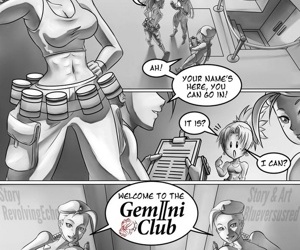  manga The Gemini Club 1, lesbian 