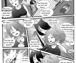 漫画 maso X Sadie 一部分 2, kemonomimi , giantess 